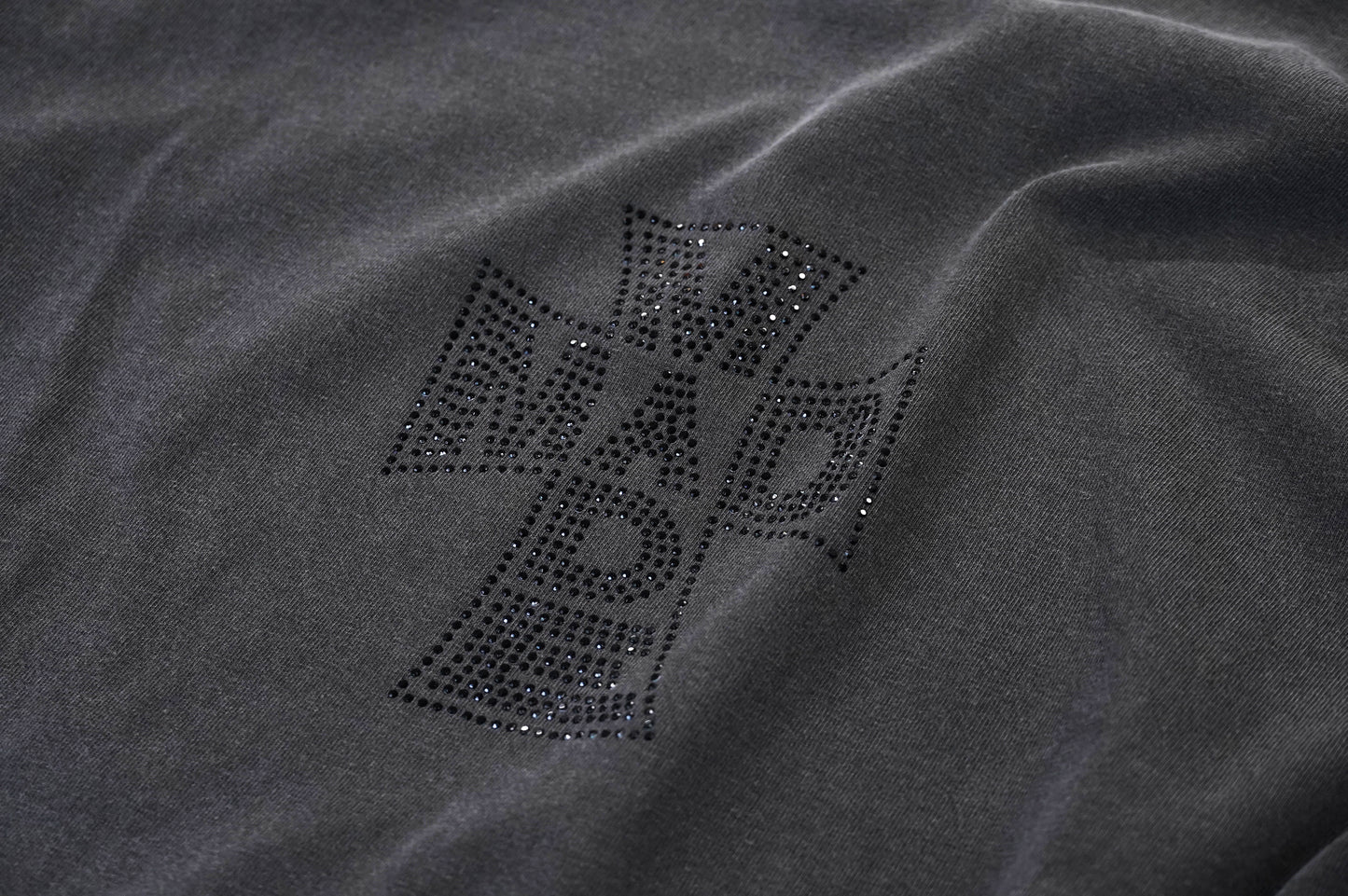 Distressed Rhinestone Long Tee