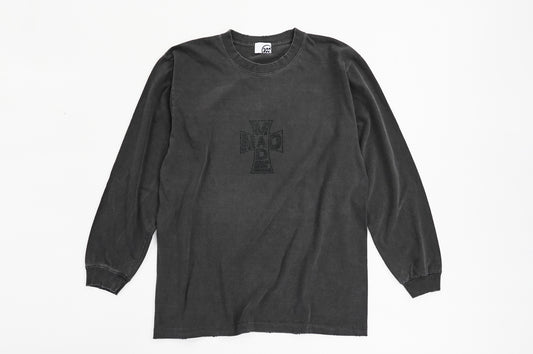 Distressed Rhinestone Long Tee